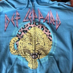 Divided Blue Def Leppard Hoodie